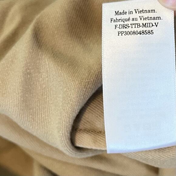 Everlane Tencel V Neck Sleeveless Tiered Midi Tank Dress L Neutral Sustainable - Picture 7 of 7